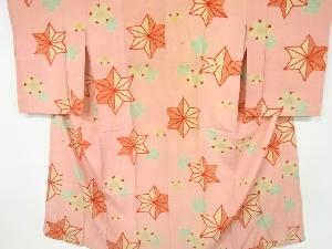 アンティーク　花に梅模様長襦袢